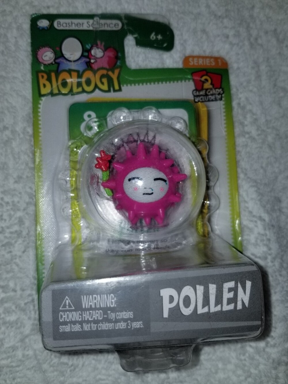 Biology Pollen Figure - Pink Basher And Science Figurine